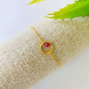 Ruby Jade Bracelet